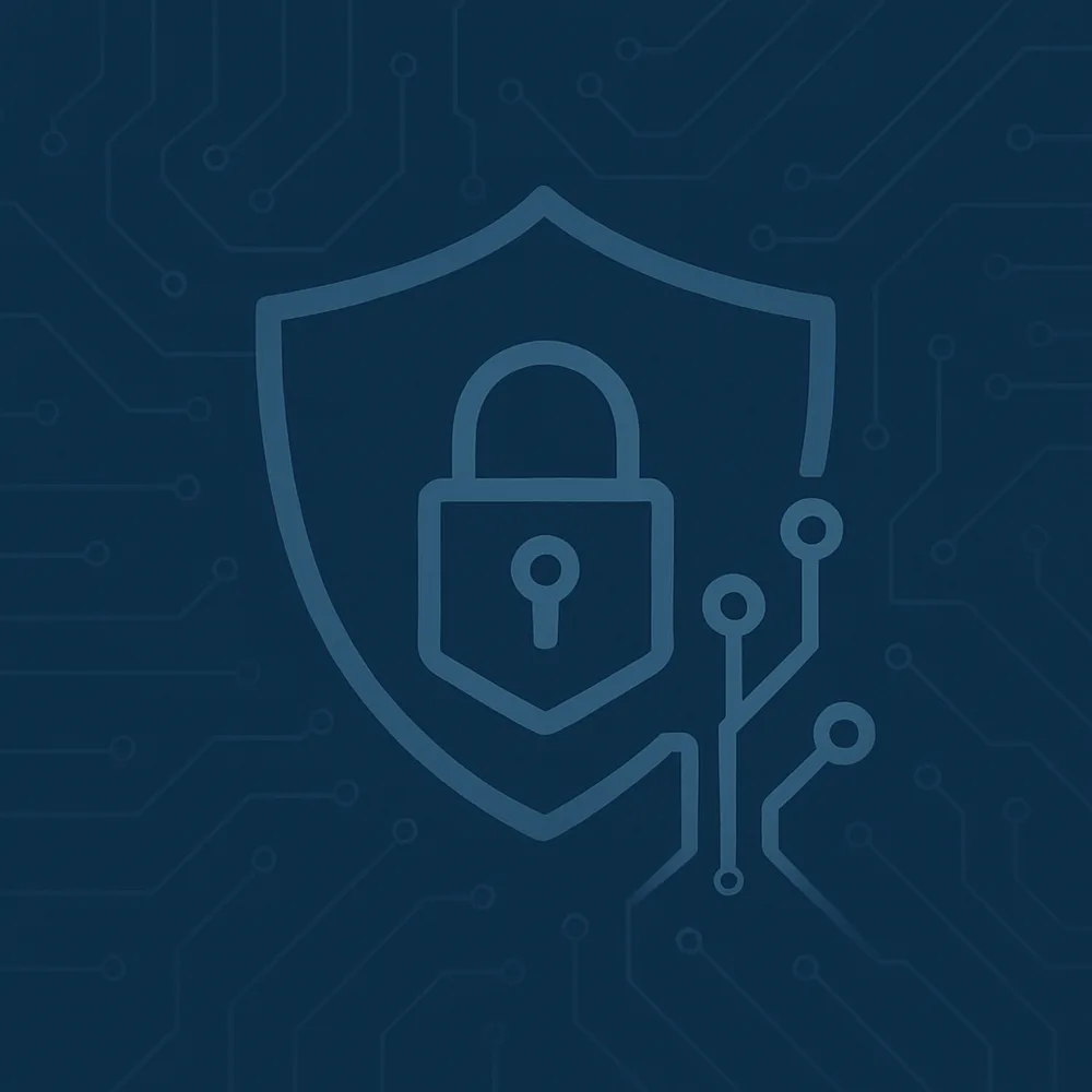 Illustration of a secure accounting office with protected client files